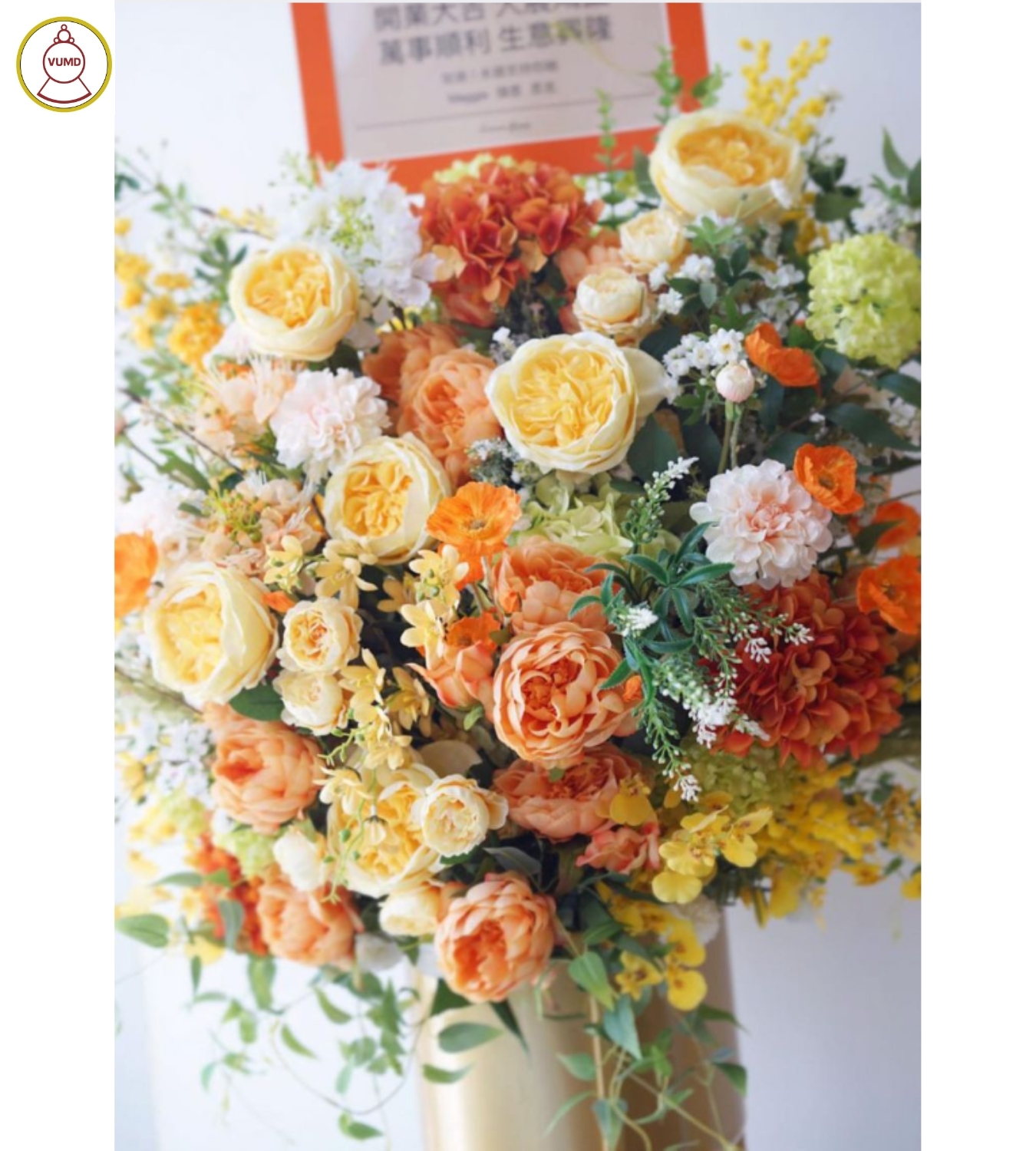 Lẵng hoa chúc mừng đối tác