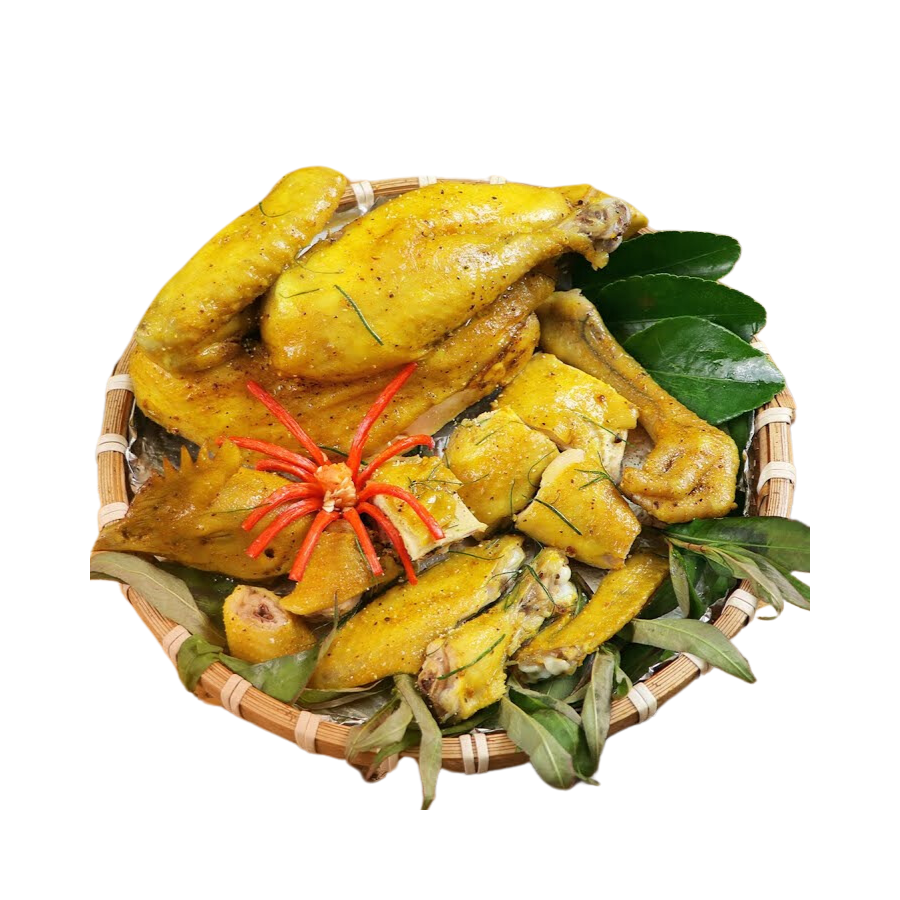 Gà hấp muối